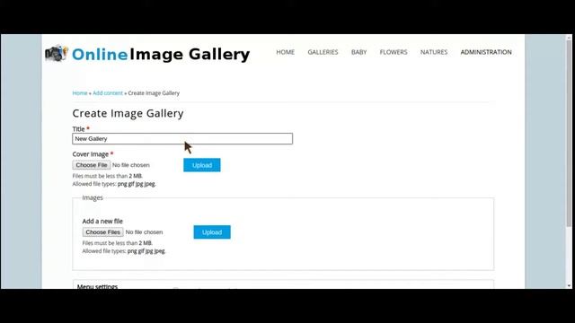 PHP Project on Online Image Gallery with MySQL Database. смотреть онлайн