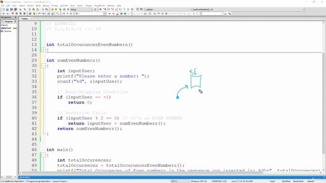 C Program To Find Sum of All Even Numbers in a recursive function || Must Watch смотреть онлайн