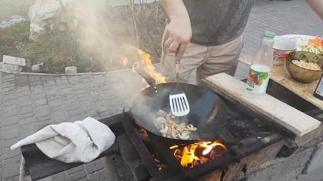 Вок. Лапша с овощами. Wok.