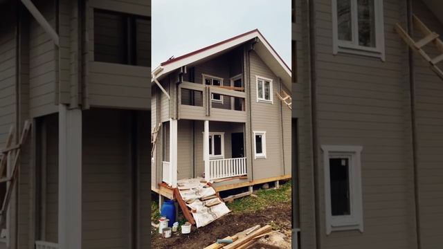 Дом 7х8 метров из двойного минибруса от Sk-m53.ru