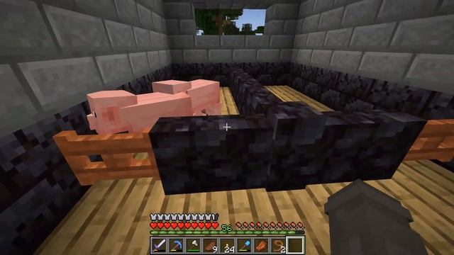 Собрал ВСЕХ Животных майнкрафта В загон? Minecraft выживание #15 смотреть онлайн