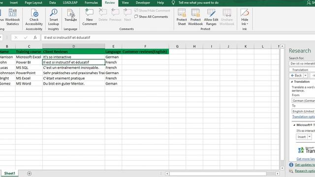 Excel Video: How To Translate Language In Excel смотреть онлайн