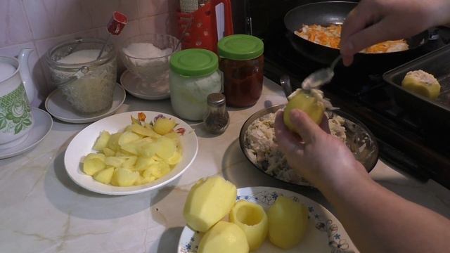 Картофель, фаршированный рыбой. Потрясающий вкус, супер - рецепт!!! смотреть онлайн