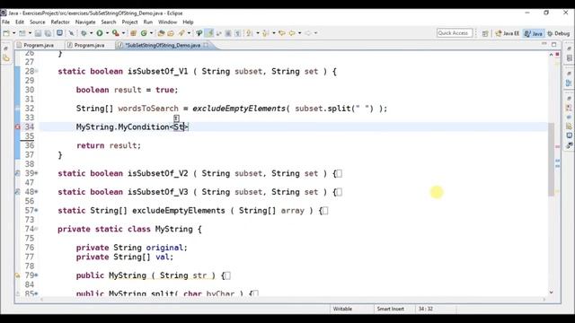 strings intersect in java смотреть онлайн