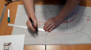 Выкройка ассиметричного воротника к широкой горловине