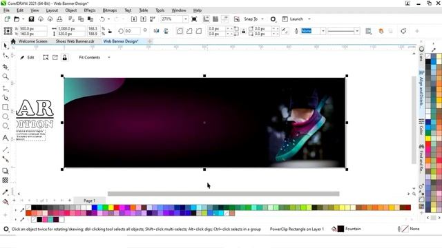 Professional Website Banner Design in CorelDRAW | CorelDRAW Tutorial | Banner Design смотреть онлайн