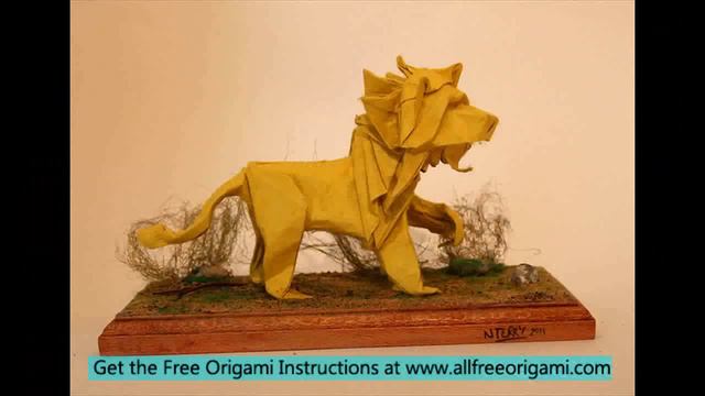 How To Make A Origami Lion