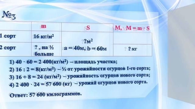 Математика. Решение задач. 4 класс. Урок 85 смотреть онлайн