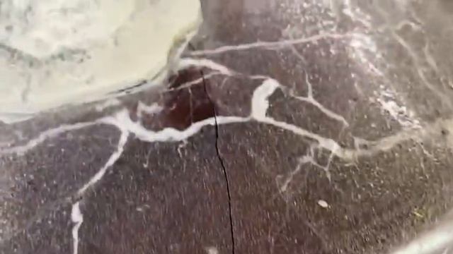 Ступени из мрамора Россо Леванто и Крема нова до реставрации смотреть онлайн