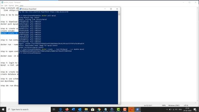 Step by Step to install docker with mysql as container. смотреть онлайн