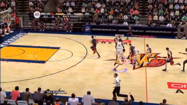 NBA Live 09 Warriors vs Lakers Gameplay video HD смотреть онлайн