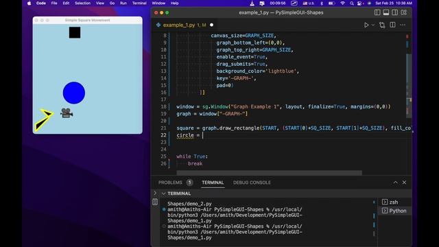 PySimpleGUI - Drawing Shapes смотреть онлайн