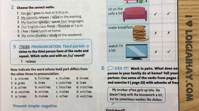 Language focus: Present Simple (affirmative & negative) - Unit 2. Days - Tiếng Anh 6 - Friends plus смотреть онлайн