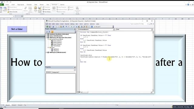 Excel VBA - save and close Excel automatically смотреть онлайн
