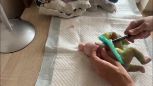 Силиконовая кукла, процесс создания. Силиконовая заготовка/silicone doll making - silicone blank