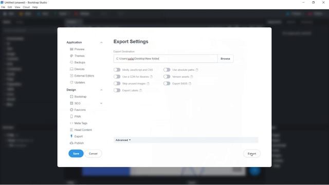 Bootstrap Studio | تصدير صفحة الانترنيت смотреть онлайн