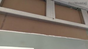 ниша для штор, сборка под тяжелый карниз с подсветкой. Монтаж гипсокартона.