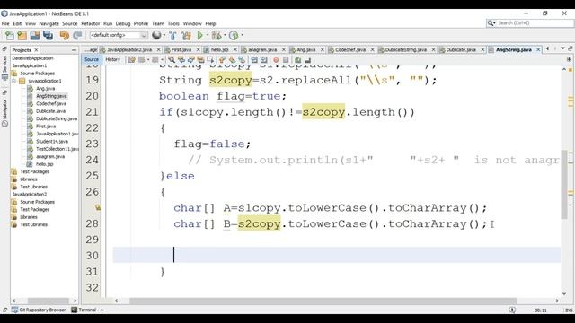 Anagrams in Java | Check anagram in string смотреть онлайн