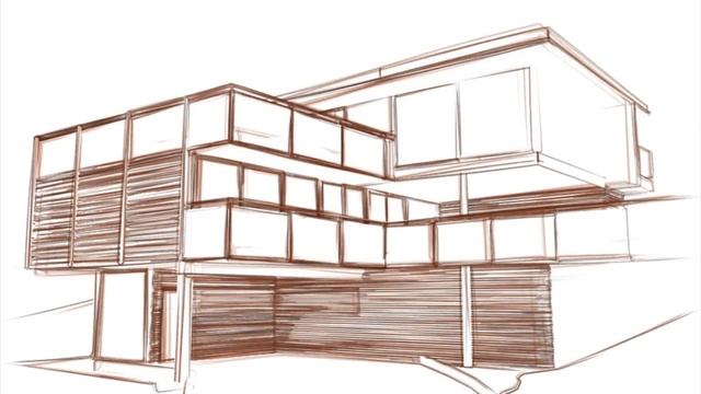 Villa Sketch - Cinema 4D смотреть онлайн