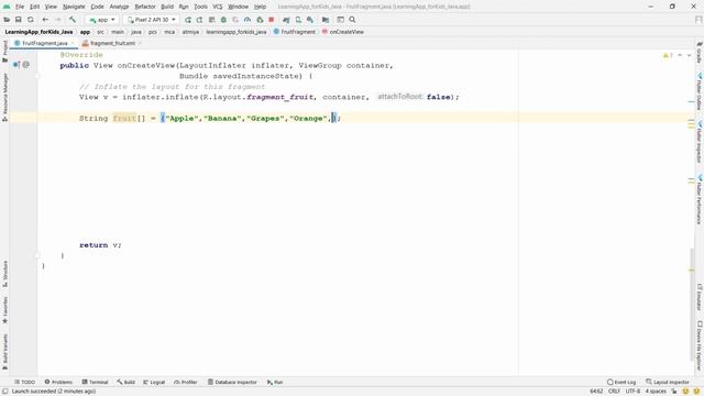Android Java - Development of Learning App to recognize animals, fruits & alphabets - image & music смотреть онлайн