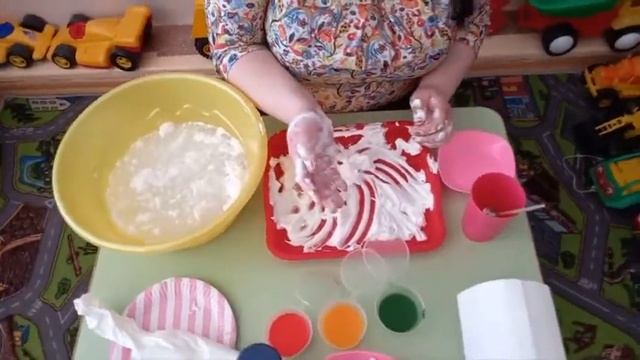 Занимательные игры эксперименты с пеной для детей 1,5 - 3 лет. смотреть онлайн