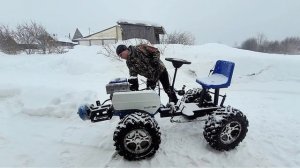 Запускаем мотоблок Нева зимой.Нюансы живых карбюраторов.#мотоблок#нева