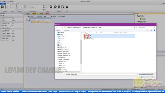 How to add Background Music Not Repeated or Doubled Construct 2 Tutorial смотреть онлайн