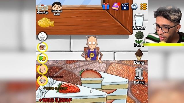 EATING in MAX LEVEL FATTEST FOOD FIGHTER in Food Fighter Clicker смотреть онлайн