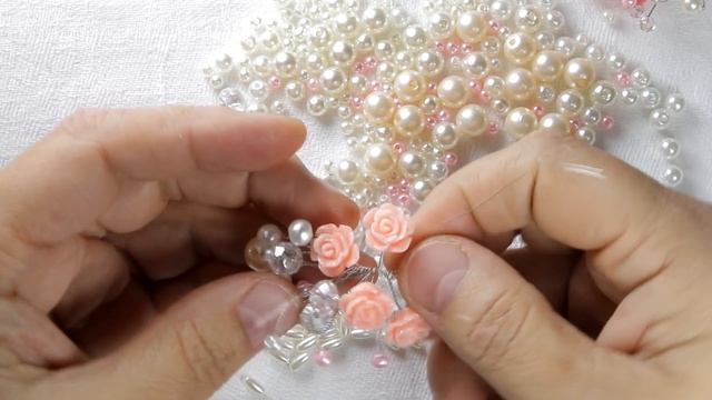 Красивое украшение в причёску смотреть онлайн