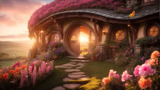 Enchanted Sunrise in The Shire_ A Journey through Middle-Earth_ LOTR_ Music смотреть онлайн