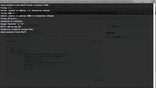 Basic Socket Programming in Java HelloServer java YouTube смотреть онлайн