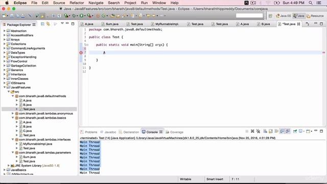 Java 8 Features Part 9 - Default Methods in Interface смотреть онлайн