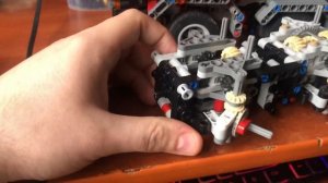 Узкий передний мост с приводом из Lego technic