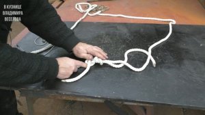 Как связать концы порванного стального троса / Broken steel cable fix