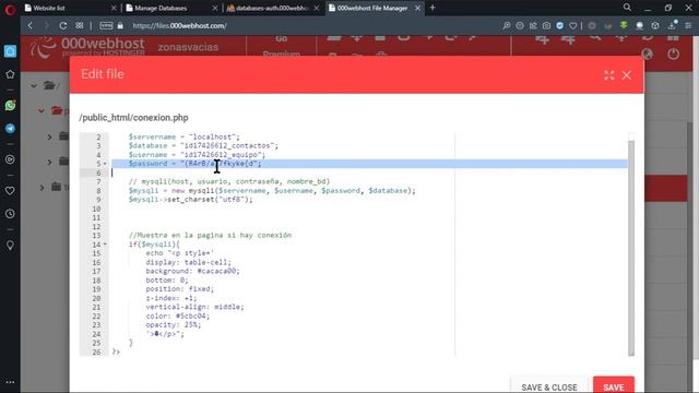 Conexion y uso de base de datos con 000WebHost смотреть онлайн