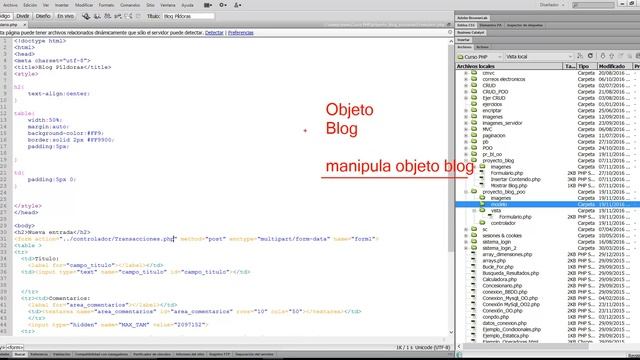 Curso PHP MySql. Creación de blog V con POO. Vídeo 93 смотреть онлайн