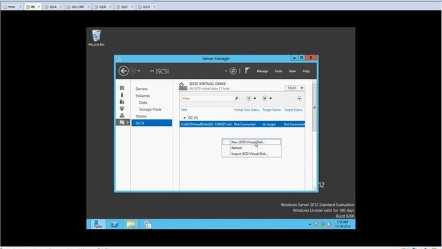 SQL 2012 Create ISCSI Targets and DIsks смотреть онлайн