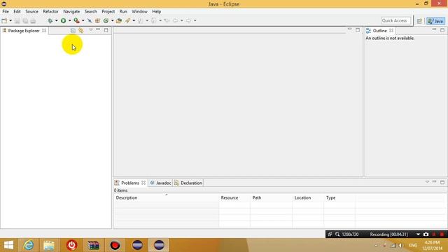 Java Programming with Eclipse lesson 2 - Install Eclipse and run the first program смотреть онлайн