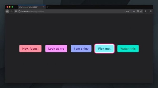 Focus Ring Utilities – What's new in Tailwind CSS