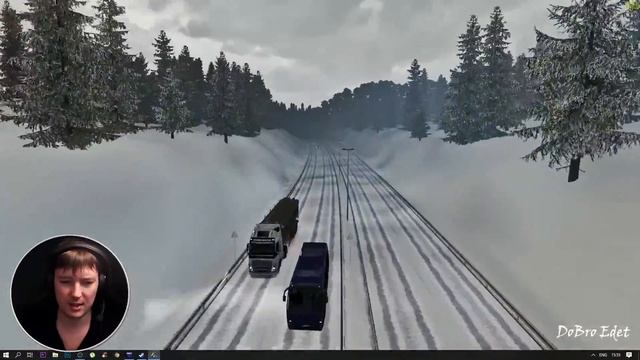 ETS2 1.33x|Зимний Мод NEW REAL WINTER HD 4K Euro Truck Simulator 2 смотреть онлайн