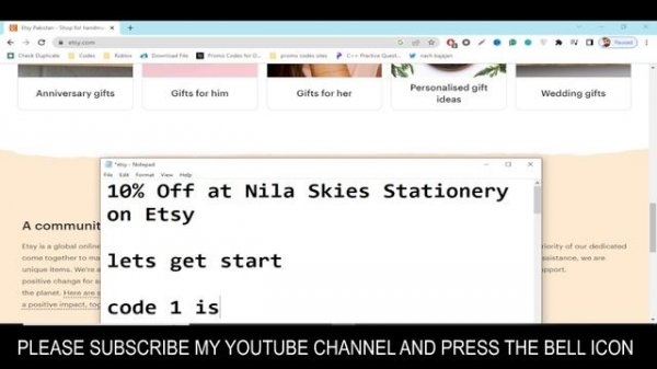 Free Etsy Promo Codes 2023 || Etsy Coupon Code Free