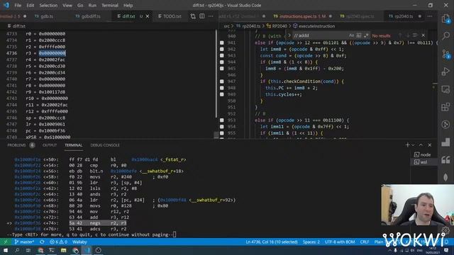 Bug Squashing, gdbdiff & MicroPython - Coding Raspberry Pi Pico Emulator смотреть онлайн