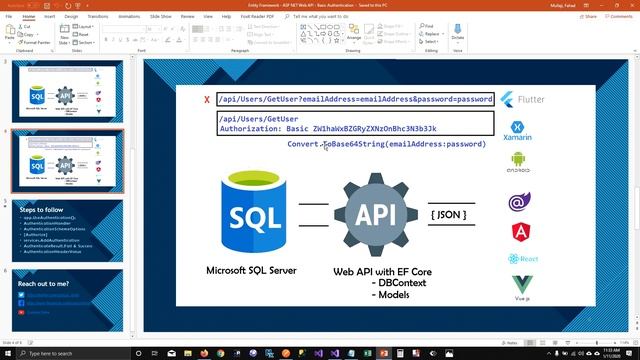 ASP.NET Core Web API + Entity Framework Core : Basic Authentication Explained - EP07 смотреть онлайн