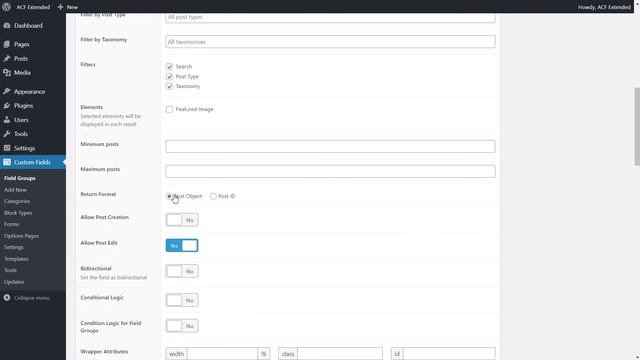 ACF Extended: Relationship Inline Post Edit/Create смотреть онлайн
