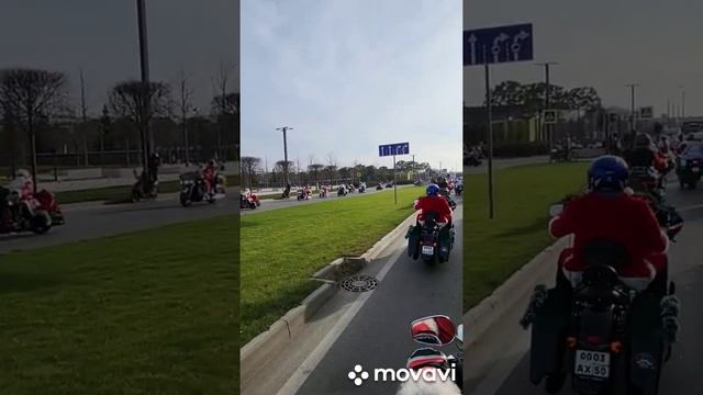 Мотопарад Дедов Морозов и Снегурочек в Краснодаре 2021 смотреть онлайн