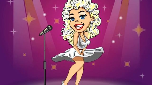 Marilyn Monroe воздушный поцелуй смотреть онлайн
