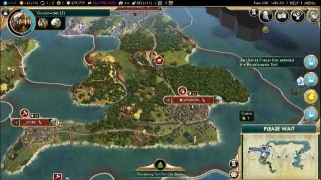 Civilization V: True Starting Locations (England)- Part 15! смотреть онлайн