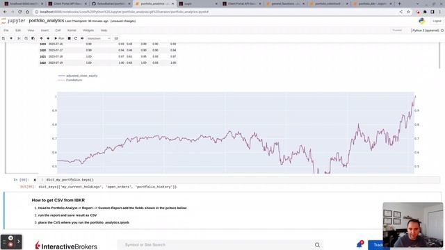 Robinhood and Interactive Brokers Python API Example - Portfolio Management and Analytics in Python смотреть онлайн