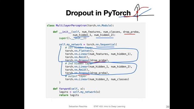 L10.5.4 Dropout in PyTorch смотреть онлайн