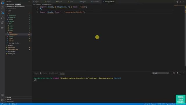 React Typescript Multi language website with context api смотреть онлайн